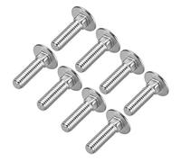uxcell - Boulons de carrosserie, boulon de cache-cou, tête ronde carrée M8x20mm-8pcs