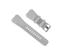 uxcell Bracelet de montre en caoutchouc de 22 mm de largeur, design unique de remplacement en silicone pour montre intelligente Gear S2 S3 S4 et GT/GT2, gris