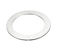 uxcell Bride fendue murale, plaque de rosace ronde en acier inoxydable 201 pour tuyau de 161 mm de diamètre