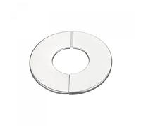 uxcell Bride fendue murale, rosace ronde en acier inoxydable 201 pour tuyau de 42 mm de diamètre