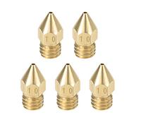 uxcell Buse d'imprimante 3D de 1 mm, compatible avec tête d'extrusion MK8, pour filament de 1,75 mm, 5 pièces en laiton
