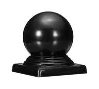 uxcell Capuchons de poteau de clôture de 7,9 x 7,9 cm, capuchon décoratif en forme de dôme en fer, imperméable, adapté pour extérieur, carré, métal, bois, clôture, terrasse, boîte aux lettres, patio