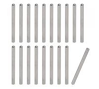 uxcell Chevilles de 3,5 x 45 mm, 20 pièces en acier inoxydable 304 à tête ronde chanfreinée à extrémité en bois pour étagères de lit superposé