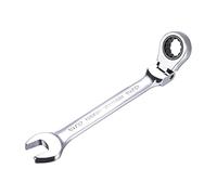 uxcell Clé mixte à cliquet à tête flexible SAE 72 dents 12 points Cr-V 19/32"