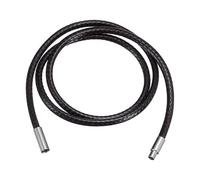 uxcell Collier cordon en cuir avec fermoir en acier inoxydable, 3 mm, chaîne tressée en corde cirée pour pendentif (longueur 45,7 cm)