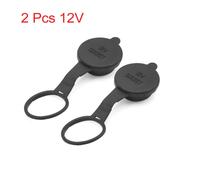 Uxcell Couvercle De Protection Étanche 12v 2 Pièces En Caoutchouc 8.2x3x1.4cm/3.2 ""X 1.2"" X 0.6 ""Noir,Couvercle De Sortie De Voiture Allume-Cigare Douille - Type 2pcs