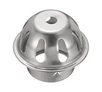 uxcell Couvercle de vidange de sol en forme de dôme de 5,4 cm en acier inoxydable 304 de forme ronde pour grille d'aération de toit de four, capuchon d'extrémité de tuyau d'échappement