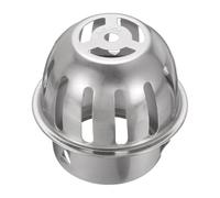 uxcell Couvercle de vidange de sol en forme de dôme de 6,8 cm en acier inoxydable 304 de forme ronde pour grille d'aération de toit de four, capuchon d'extrémité de tuyau d'échappement