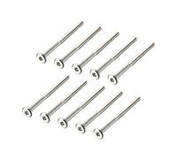 uxcell Douille hexagonale Vis à tête Boulons de meubles Fermeture en acier carbone accessoire M6x90mm,10pcs Argenté