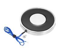 uxcell Électroaimant solénoïde DC 12 V 9,5 W 25 kg Aimant électrique rond 80 x 10 mm pour équipement d'automatisation