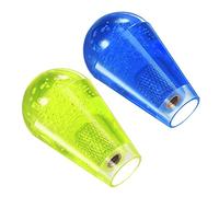 uxcell Ellipse Tête de joystick ovale à bascule pour jeu d'arcade Jaune Bleu