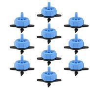 uxcell Émetteur compteur de pression pour gazon d'arrosage goutte à goutte avec raccord de tuyau barbelé 2 GPH 10pcs bleu