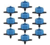 uxcell Émetteur compteur de pression pour gazon d'arrosage goutte à goutte avec raccord de tuyau barbelé en plastique 1 GPH 50pcs bleu