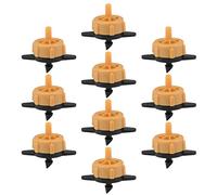 uxcell Émetteur Compteur de Pression pour Gazon d'arrosage Goutte à Goutte avec raccord de Tuyau barbelé 0.5 GPH 15pcs Orange