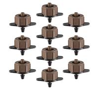 uxcell Émetteur Compteur de Pression pour Gazon d'arrosage Goutte à Goutte avec raccord de Tuyau barbelé en Plastique 2 GPH 50pcs Marron