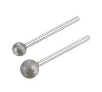 uxcell Ensemble de forets diamantés 8 mm 10 mm de diamètre en forme de boule de 3 mm pour sculpture, gravure, polissage