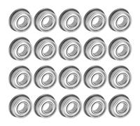 uxcell F686ZZ Lot de 20 roulements à billes à bride double blindage en acier chromé 6 x 13 x 5 mm
