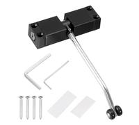 uxcell Ferme-porte automatique à ressort en acier inoxydable 304, montage en surface, silencieux, charnière de porte de sécurité réglable à fermeture automatique pour usage résidentiel, commercial