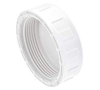 uxcell G2 Bouchon de raccord de tuyau en PVC rond femelle Filetage femelle Pour jardin et extérieur Blanc