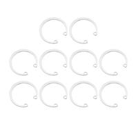 uxcell GB893 Lot de 10 anneaux de retenue internes en acier inoxydable 304 pour tiges rainurées Argenté 40 mm