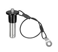 uxcell Goupilles de verrouillage à boule en acier inoxydable 304 avec bouton poussoir de verrouillage rapide avec fil de 24 cm (12 mm-25 mm)