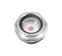 uxcell Jauge de niveau d'huile liquide en verre 1/2PT fileté mâle en alliage d'aluminium raccords de compresseur d'air avec joint torique