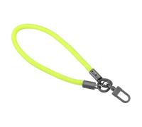 uxcell Lanière de poignet tressée pour porte-clés, dragonne, jaune fluo, 400mm