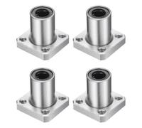 uxcell LMK8UU Roulements à billes linéaires 8 mm alésage 15 mm OD 24 mm Longueur Bride carrée Cage en acier pour imprimante 3D CNC