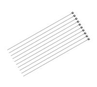 uxcell Lot de 10 goupilles d'éjecteur droites, diamètre 1 mm, pointeau à pointe ronde en acier 65Mn 200 mm de long pour entretien mécanique