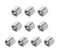 uxcell Lot de 10 inserts filetés M16 x 2 1,5D (24 mm) en acier inoxydable 304 de type hélicoïdal, kit de réparation pour équipement mécanique