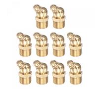 uxcell Lot de 10 raccords de graisse hydraulique en laiton à 45 degrés M12 x 1 mm