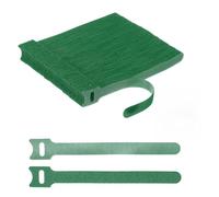 uxcell Lot de 100 attaches autoagrippantes réutilisables de 15,2 cm pour cordons d'alimentation, câbles de données, fils de TV/PC, chargeurs - Sangles en tissu réglables et durables (vert)