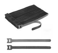 uxcell Lot de 100 attaches autoagrippantes réutilisables, organiseurs de fils auto-agrippants de 20,3 cm pour cordons d'alimentation, câbles de données, fils de TV/PC, chargeurs - Sangles en tissu