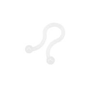 uxcell Lot de 100 serre-câbles torsadés en nylon en forme de U Blanc 7 mm de diamètre