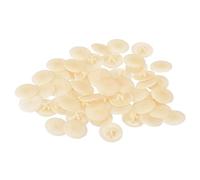 uxcell Lot de 120 cache-vis en plastique pour vis autotaraudeuses Phillips - 16,7 x 4,3 mm - Beige