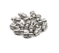 uxcell Lot de 15 raccords de graisse droits plaqués nickel M10 x 1 pour moto et voiture