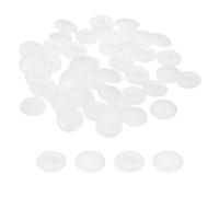 uxcell Lot de 160 cache-vis en plastique étanches pour écrous de verrouillage Phillips - 12 mm - Blanc