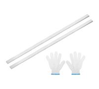 uxcell Lot de 2 barres plates en acier inoxydable 304 de 1,6 cm d'épaisseur, 0,9 cm de large, 30,5 cm de long, finition brossée pour cuisine, loisirs créatifs, ton argenté