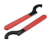 uxcell Lot de 2 clés à crochet en C pour tour de serrage ER25 avec poignée antidérapante rouge
