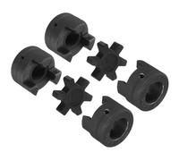 uxcell Lot de 2 coupleurs flexibles à mâchoires en L de 1,9 cm à 2,5 cm L075 et araignée en caoutchouc Buna-N NBR pour fendeuse de bûches équipement hybride