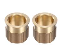 uxcell Lot de 2 écrous de robinet à base fixe, diamètre intérieur 3 cm x hauteur 3,6 cm en plastique, ensemble de robinet fixe pour cuisine et salle de bain