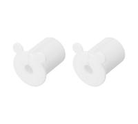 uxcell Lot de 2 œillets muraux pour câbles en silicone de 2,5 cm - Kit de passage de câble mural pour Ethernet avec trou de 8 mm, blanc (diamètre extérieur : 32,1 mm)