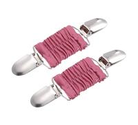 uxcell Lot de 2 pinces pour robe, pull, châle, cardigan, collier, écharpe, pince à dos pour femme, rose