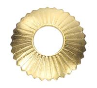 uxcell Lot de 2 plaques arrière de bouton d'armoire, rondelles radiales en laiton de 1,5 cm, joints de décoration de meubles classiques pour armoire, tiroir, porte d'armoire, quincaillerie