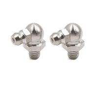 uxcell Lot de 2 raccords de graisse M6 x 1 en acier inoxydable pour moto voiture 90 degrés