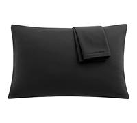 uxcell Lot de 2 taies d'oreiller de Voyage en Microfibre avec Fermeture | Tissu respirant confortable, anti-décoloration et anti-rétrécissement, lavable en machine, taies d'oreiller pour chambre à