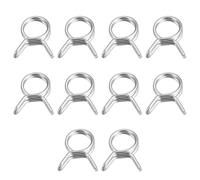 uxcell Lot de 20 colliers de serrage à ressort double fil en acier inoxydable 304 de 7 mm de diamètre intérieur pour tuyau de carburant de 7,8 à 8,2 mm de diamètre extérieur