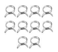 uxcell Lot de 20 colliers de serrage à ressort en acier inoxydable 304 de 13 mm de diamètre intérieur pour tuyau de carburant de 14,6 à 15 mm de diamètre extérieur