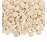 uxcell Lot de 200 boules rondes en bois massif brut de 1,27 cm de diamètre, boules en bois massif naturel pour projets de bricolage, loisirs créatifs, ornements d'art