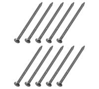 uxcell Lot de 200 petits clous de quincaillerie de 1,2 x 25 mm en acier au carbone à tête ronde pour le travail du bois, les projets de bricolage, noir